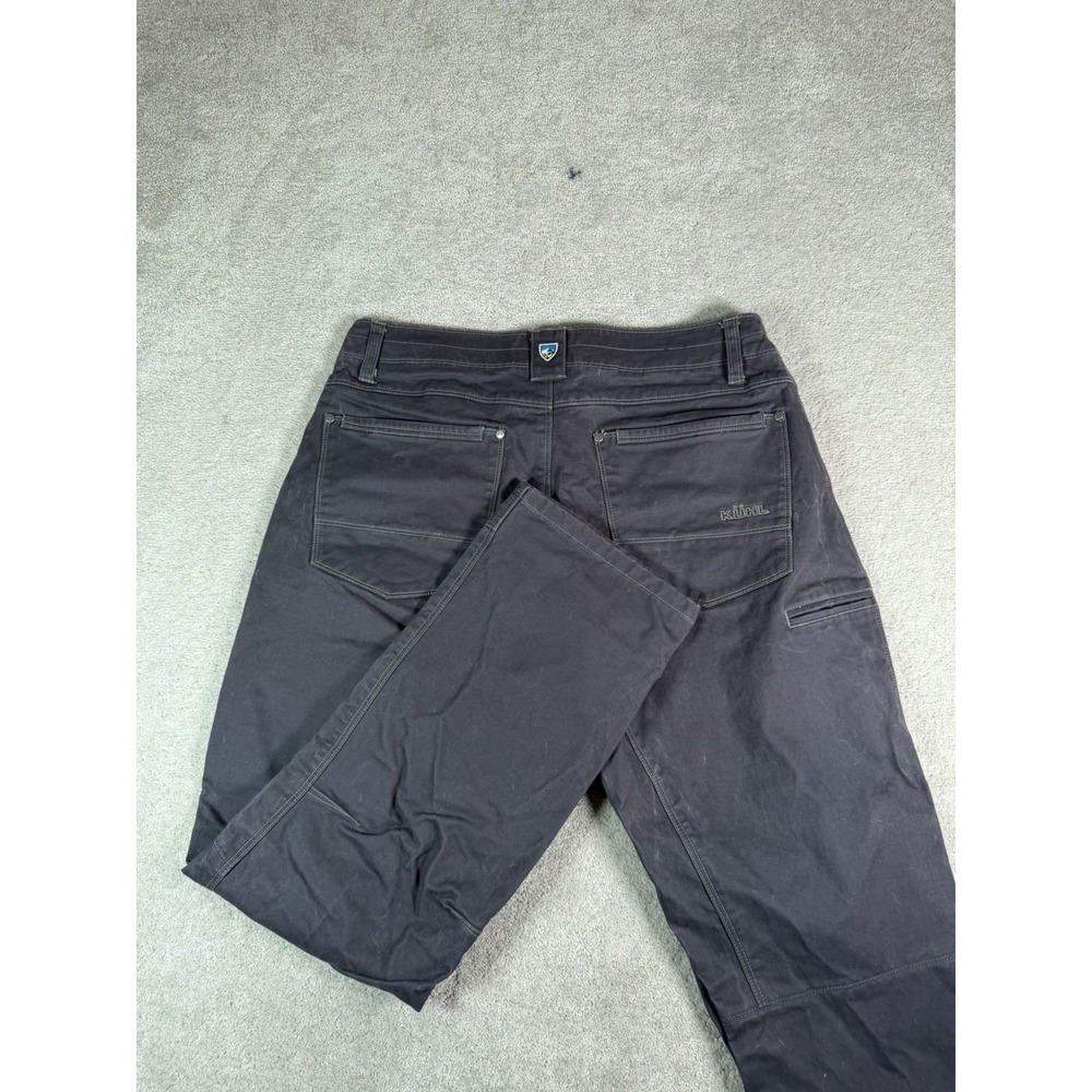 KUHL Ryder Pants Gray Men 35x32 Hiking Outdoors Trail Work Vintage Patina Dye